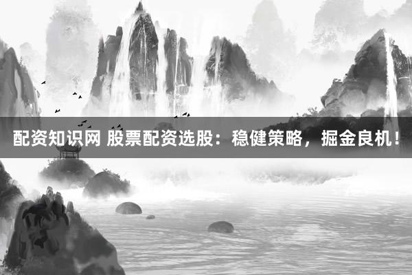 配资知识网 股票配资选股:稳健策略,掘金良机!