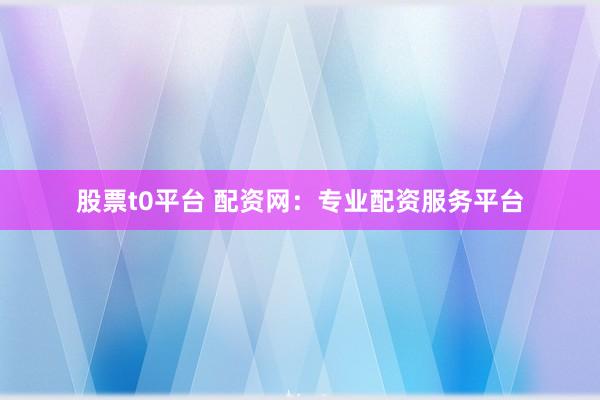 股票t0平台 配资网：专业配资服务平台